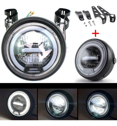 Faros Led Y Brackets 6.5 Pulgadas For Harley Daymaker Moto