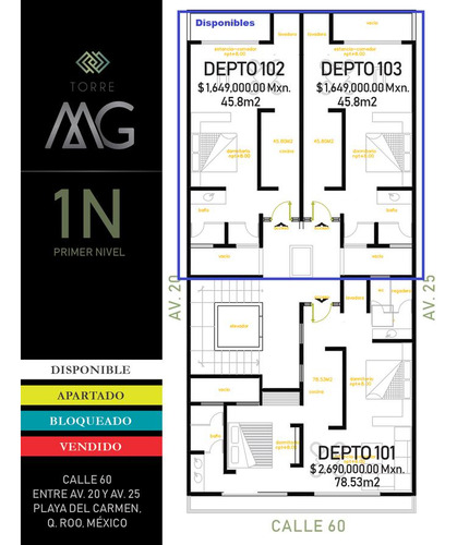 En Primer Nivel Aprovecha En Preventa Departamento En Playa Del Carmen. Tipo Estudio Nuevo
