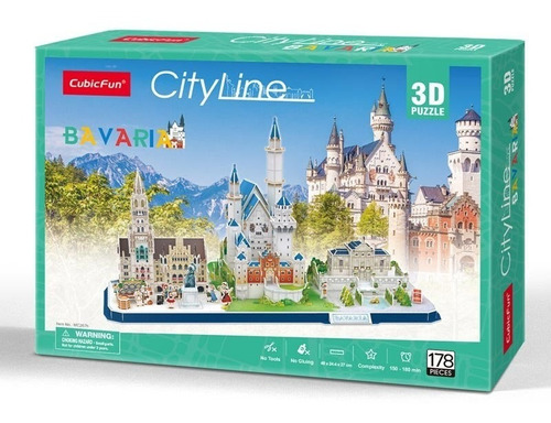 City Line - Bavaria - Puzzle 3d