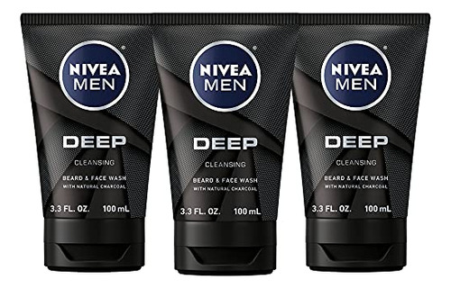 Nivea Hombres De Limpieza Profunda Barba Y Lavado P4cjp