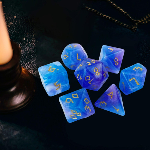 2 Juego De 7 Dados De Juego, Juguetes De Entretenimiento,