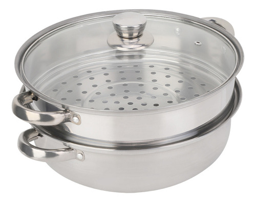 Panela De Aço Inoxidável Steamer De 27 Cm/11 Polegadas, Pane
