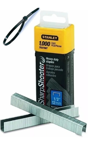 Grapas Stanley  12mm 1/2 Para Modelos Tr150 Y Tr250 + Regalo