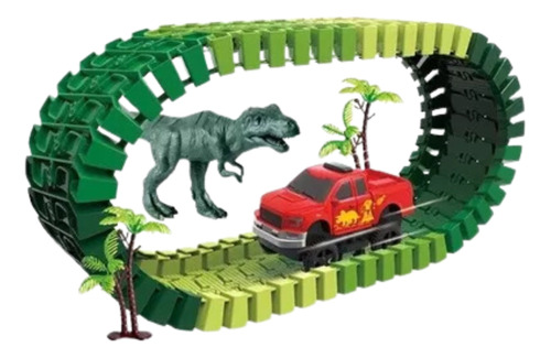 Pack 5 Dinosaurio Juguete De Pista De Coche Eléctrico 