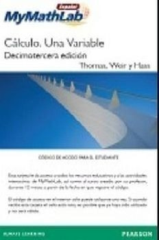 Cálculo Una Variable 13ed. (cod.acceso/mymathlab)