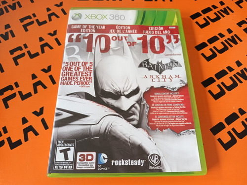 Batman: Arkham City Goty Xbox 360 Físico  Envíos Dom Play