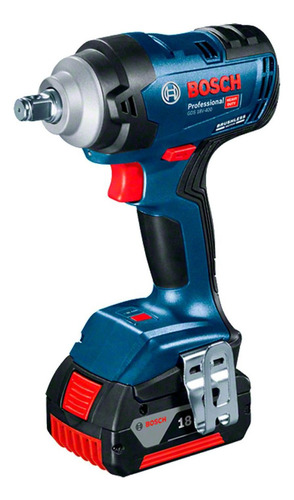 Llave de Impacto inalámbrica Bosch GDS 18V-400 18V con 2 baterías y maletín