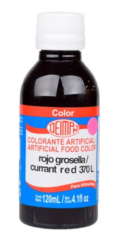 Colorante Líquido Rojo Grosella Deiman L-370 120ml