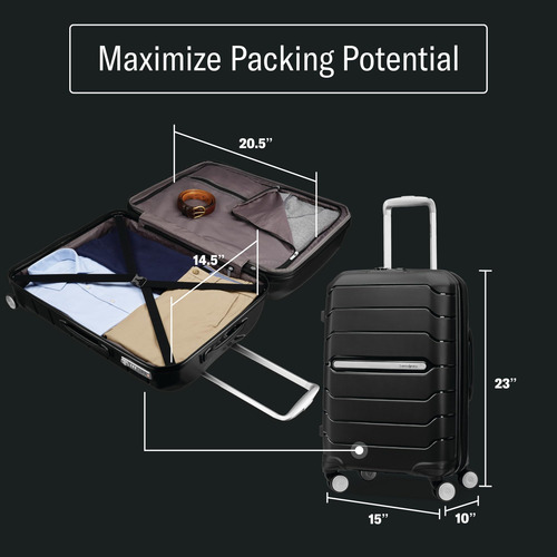 Equipaje De Mano Samsonite Freeform Hardside De 21 Pulgadas,