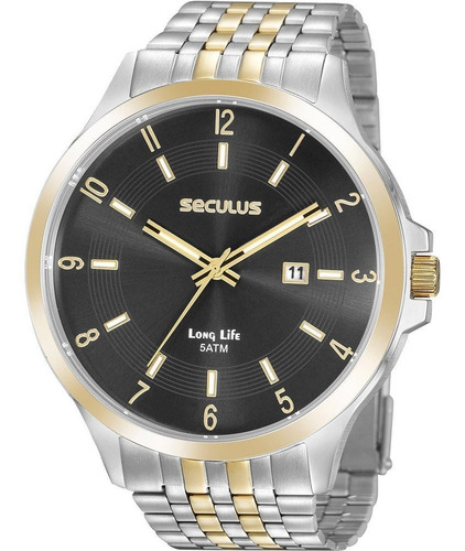 Relógio Masculino Seculus Long Life 20899gpsvba1
