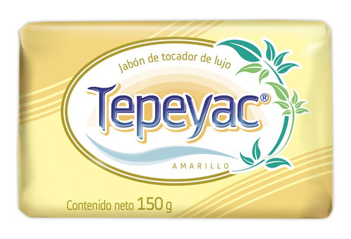 Jabon De Tocador De Lujo Tepeyac Color Amarillo 150gr