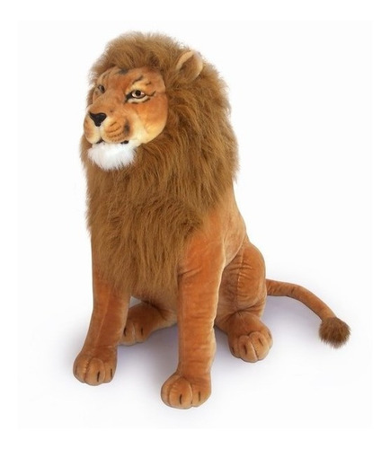 Peluche Numi Leon Sentado 72 Cm Animales Realistas