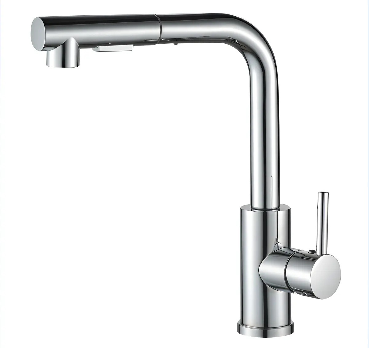Torneira De Cozinha Monocomando Gourmet Extensível Cromo Acabamento Brilhante Cor Brilhante