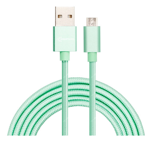 Cable Micro Usb Smart&go 1m Menta