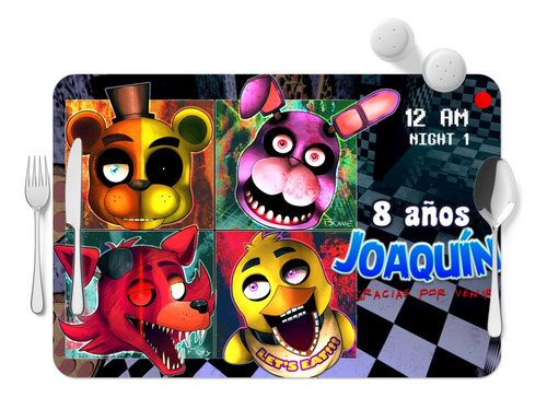 4 Manteles Five Nights At Freddy's Fiesta Oferta