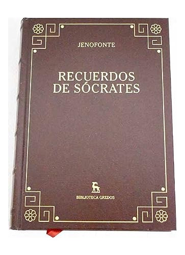 Libro Recuerdos De Socrates (biblioteca Gredos) (cartone) -