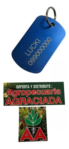 Chapitas Placas Identificadoras De Mascotas Tag Grabadas