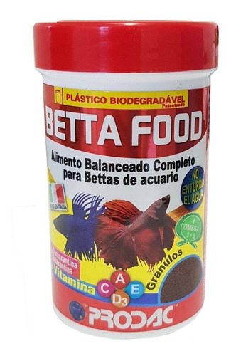 Alimento Prodac Betta Food Granulado 40g Vitaminico Proteína