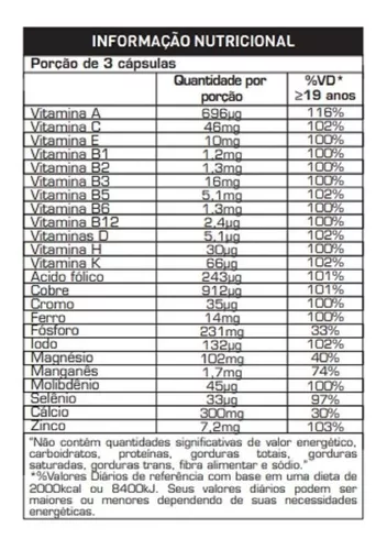 Multivitaminicos para Suplementos Max Titanium