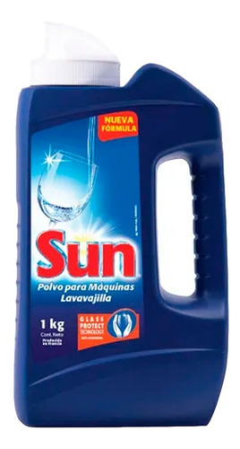 Pack X 12 Un Sun Detergente Polvo Lavavajilla Botella 1 Kg