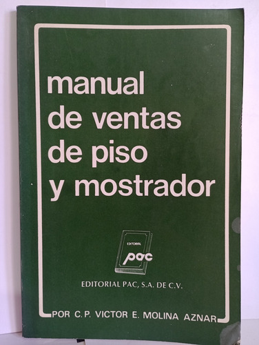 Manual De Ventas De Piso Y Mostrador (Usado)