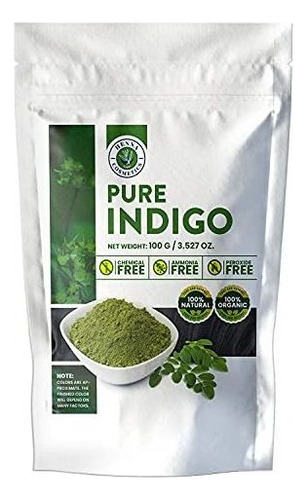 Polvo índigo 100% orgánico para colorear negro con tinte sin tono