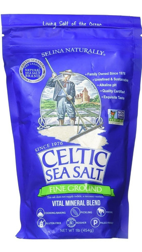 Sal Céltica Celtic Sea Salt Fina Sin Refinar 454gr