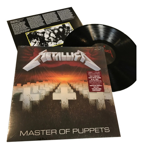 Metallica Lp Master Of Puppets Vinil Black 2017 180 Gramas