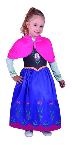 Disfraz De Frozen Anna Con Luz Talle 1 Original Disney 