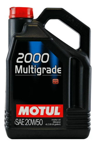 Motul 2000 Multigrado 20w-50 4lt Mineral