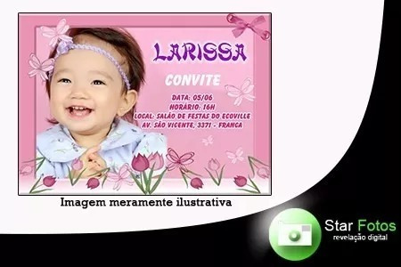 Imagem 2 de 5 de 200 Convites Personalizados 10x15 Cm - Foto