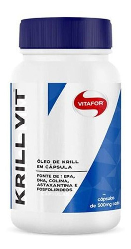 Krill Vit - Óleo De Krill - 30 Capsulas 500mg - Vitafor