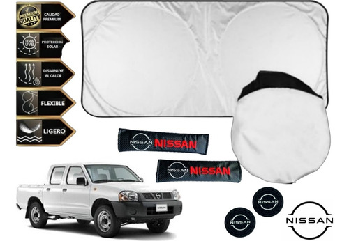 Cubresol + Almohadillas + 2 P.vasos Nissan Np300 D22 2011