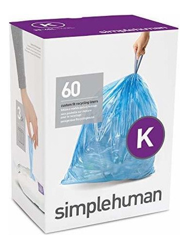 Simplehuman Code K - Bolsas De Basura Con Cordón, Ajuste Pe