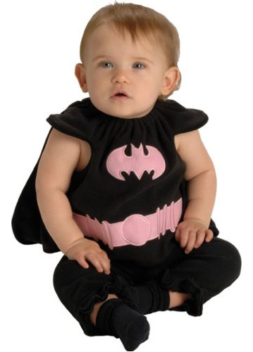 Dc Comics Deluxe Pink And Black Batgirl Bib And Cape Co...