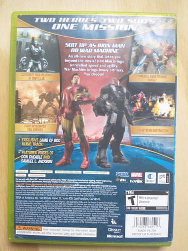 Iron Man 2 Xbox360 (Usado)