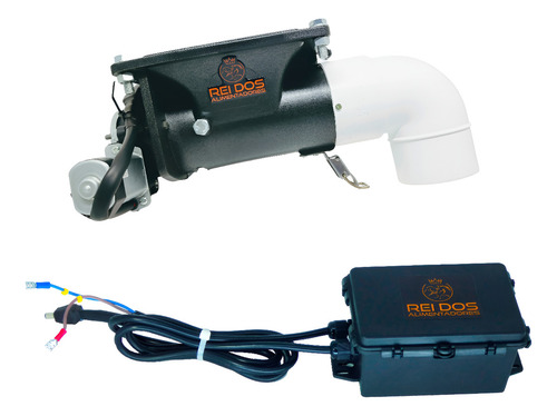 Rei dos Alimentadores Mecanismo Dosador De Ração Com Timer Digital 12v