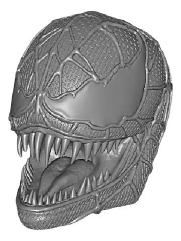 Venom Spiderman Cabeza Custom 1/12 Tipo Marvel Legend