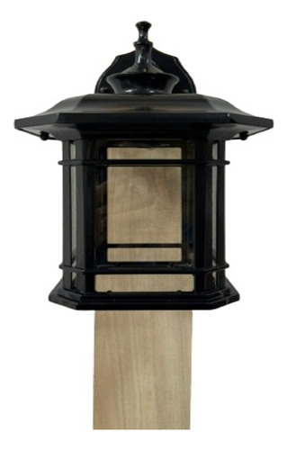 Farol Lampara De Muro Exterior Negra 30cm Alto