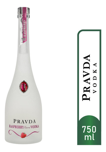 Vodka Pravda Raspberry 750ml Luminoso Led Importado Polonia