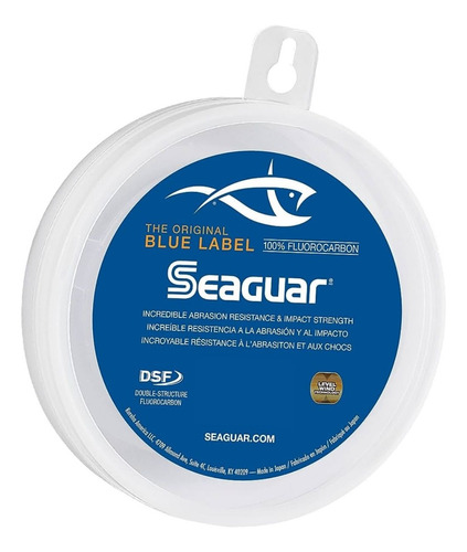 Linha Fluoro Seaguar Leader Blue Label 60lb 0,740mm 22,9m