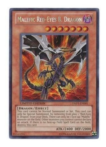 Yugioh Malefic Red-eyes B. Dragon - Ymp1-en001- Secret Rare 