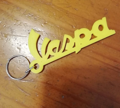 Imagen 3 de 5 de Vespa Llaveros Impresos En 3d