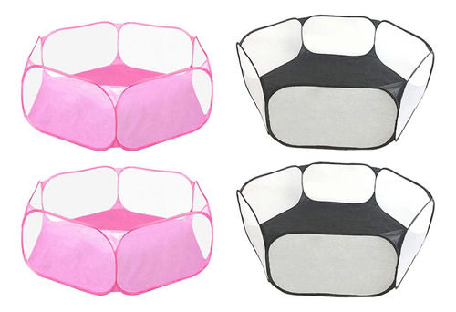 Jaula De Corral Para Mascotas Pequeña Plegable De 4 Piezas Jaula De Corral Para Mascotas Pequeña Plegable De 4 Piezas