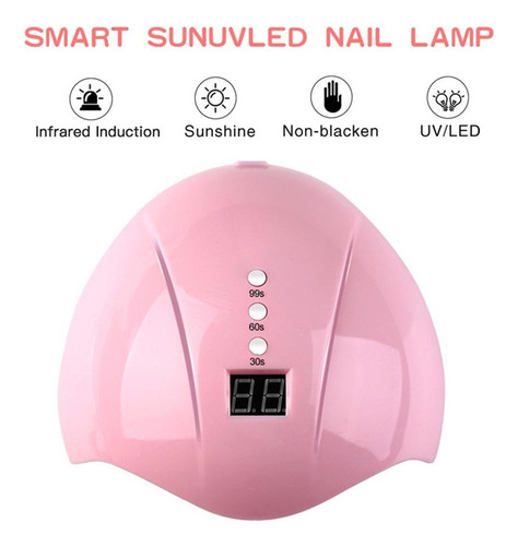 Manicura Kit Uñas Uv L-ed Lámpara De Taladro De Uñas Máquina