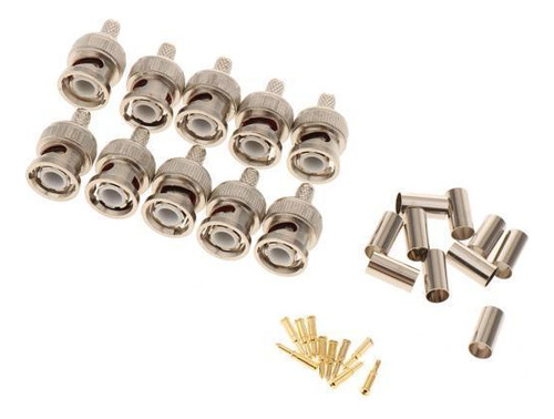 Adaptador Macho De Conectores De De Enchufe Bnc 4 Piezas