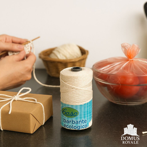 Kit Barbante Escolar 100% Algodão Para Artesanato - 328m N4 Branco