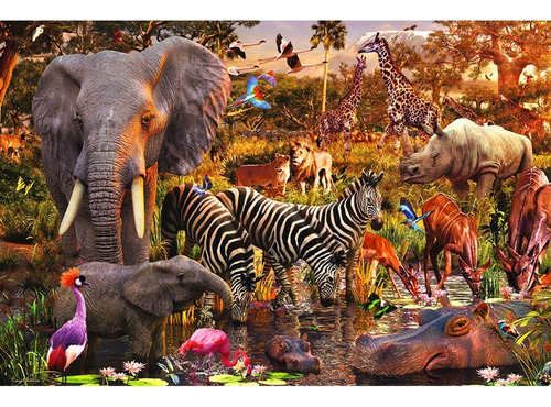 Rompecabezas Ravensburger 3000 Pzas Mundo Animal Africano