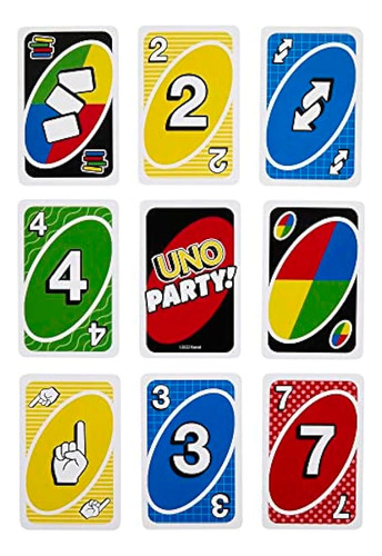 Juego De Cartas Uno Party! Familiar Juguete Mattel Games ;o