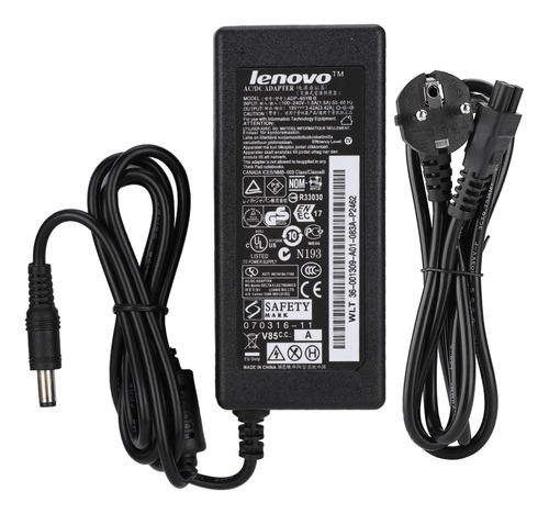 Cargador Para Notebook Lenovo T410/t60 65w Punta 19v 3.42a